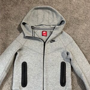 Nike Tech Gray Zip-Up Hoodie